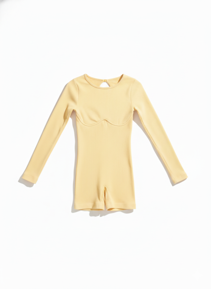 Romper Seamless manga larga | CREMA DE SOL