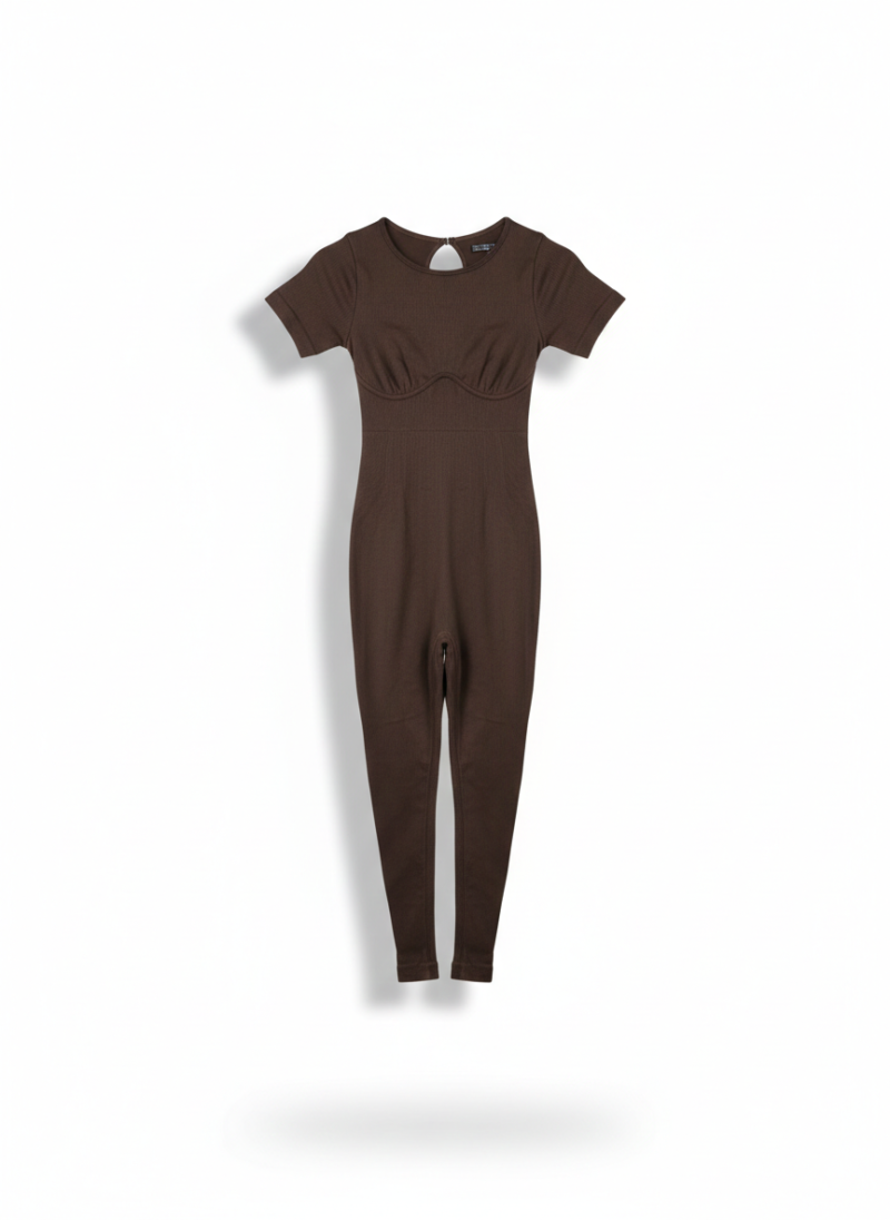 Enterizo Seamless manga corta | CACAO