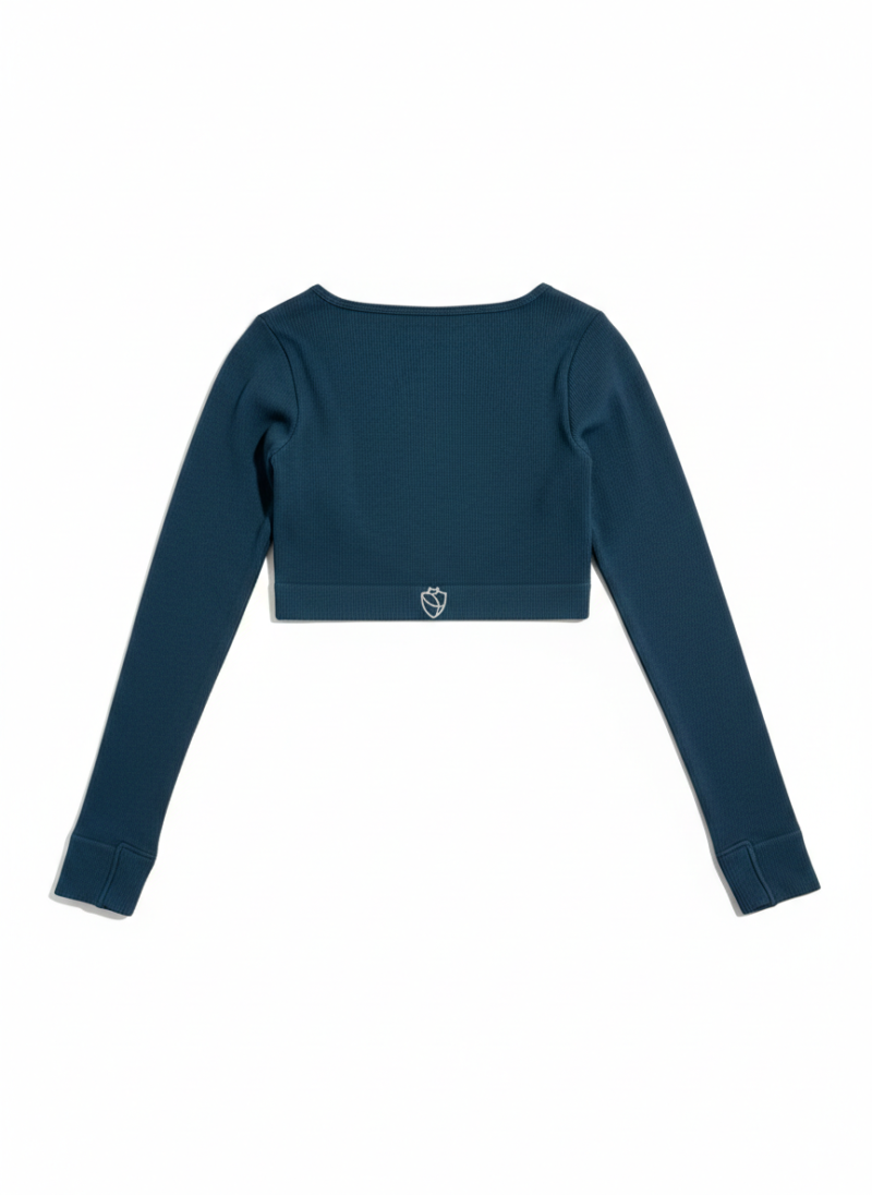 Buso Semi Escotado Azul